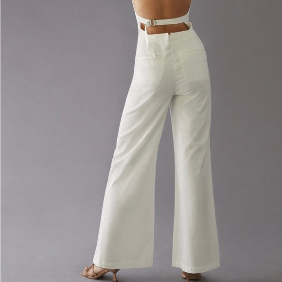 Anthropologie Vested Cotton Jumpsuit, Size 14 - Picture 6 of 6